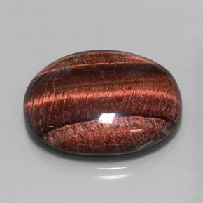 40.06캐럿 천연 멀티컬러 Tiger's Eye Matrix, 타원형 컷, 28.3×23.4 mm, 불투명체