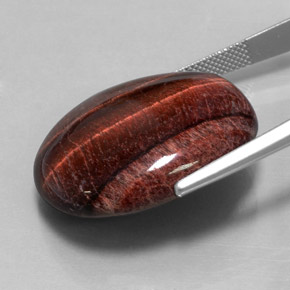 40.06캐럿 천연 멀티컬러 Tiger's Eye Matrix, 타원형 컷, 28.3×23.4 mm, 불투명체