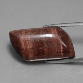 21.51캐럿 천연 멀티컬러 Tiger's Eye Matrix, 멋진 모양, 24×12.9 mm, 불투명체
