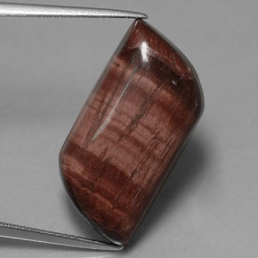 21.51캐럿 천연 멀티컬러 Tiger's Eye Matrix, 멋진 모양, 24×12.9 mm, 불투명체