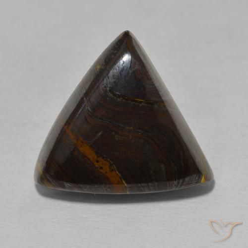15.56ct 자연스러운 다색 호랑이 눈 매트릭스, 일조, 불투명체