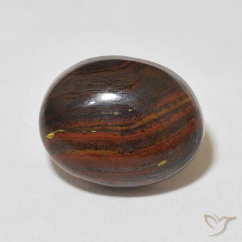 12.50ct 자연스러운 다색 호랑이 눈 매트릭스, 타원형, 불투명체