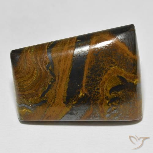 67.54ct 자연스러운 다색 호랑이 눈 매트릭스, 바게트, 불투명체