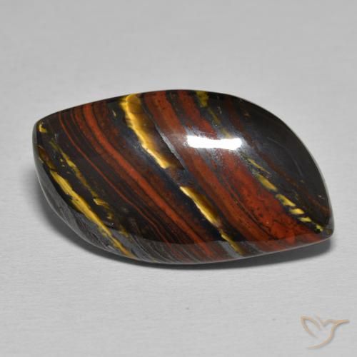 23.18ct 자연스러운 다색 호랑이 눈 매트릭스, 팬시한, 불투명체