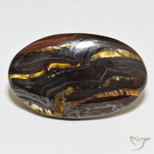 54.17ct 자연스러운 다색 호랑이 눈 매트릭스, 타원형, 불투명체