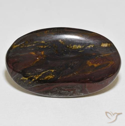 58.28ct 자연스러운 다색 호랑이 눈 매트릭스, 타원형, 불투명체