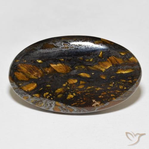 40.04ct 자연스러운 다색 호랑이 눈 매트릭스, 타원형, 불투명체