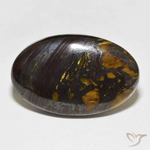 36.47ct 자연스러운 다색 호랑이 눈 매트릭스, 타원형, 불투명체