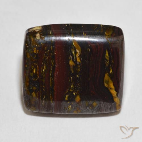 27.98ct 자연스러운 다색 호랑이 눈 매트릭스, 방석, 불투명체
