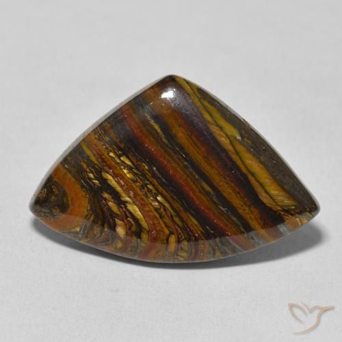 26.35ct 자연스러운 다색 호랑이 눈 매트릭스, 팬시한, 불투명체