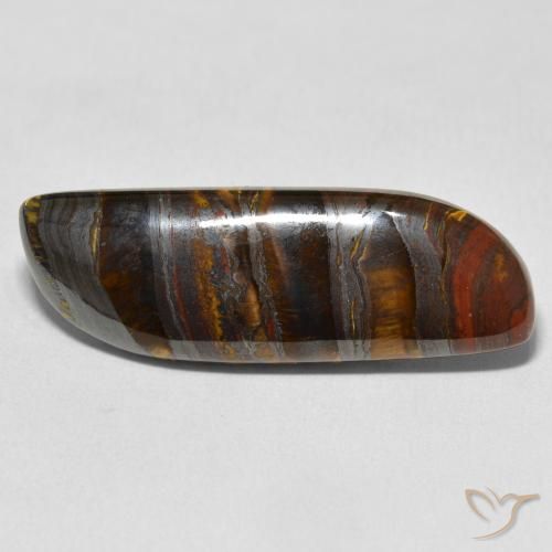 23.75ct 자연스러운 다색 호랑이 눈 매트릭스, 팬시한, 불투명체
