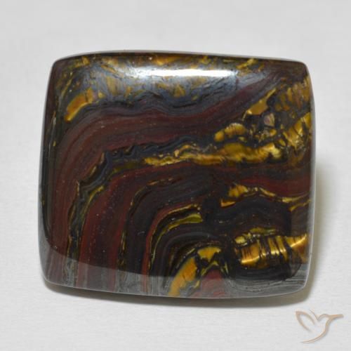 31.44ct 자연스러운 다색 호랑이 눈 매트릭스, 방석, 불투명체
