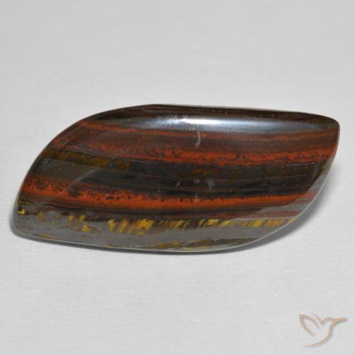 32.54ct 자연스러운 다색 호랑이 눈 매트릭스, 팬시한, 불투명체