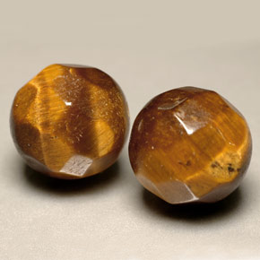 캐럿 천연 골드 브라운 Tiger's Eye 보석, 구형 / 볼, 10.34 mm, 불투명체