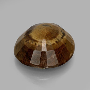 20.85캐럿 천연 골드 브라운 Tiger's Eye, 타원형 컷, 19.3×18.5 mm, 불투명체
