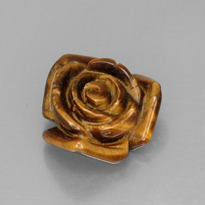 12.32캐럿 천연 멀티컬러 Tiger's Eye, 멋진 모양, 16.3×15.9 mm, 불투명체