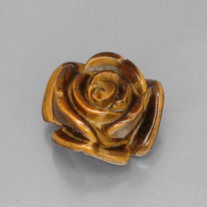 12.41캐럿 천연 멀티컬러 Tiger's Eye, 멋진 모양, 14.9×14.9 mm, 불투명체