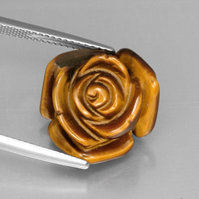 12.37캐럿 천연 멀티컬러 Tiger's Eye, 멋진 모양, 16.5×15.6 mm, 불투명체