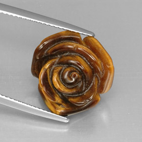 11.35캐럿 천연 멀티컬러 Tiger's Eye, 멋진 모양, 15.7×15.6 mm, 불투명체