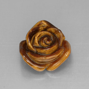 11.35캐럿 천연 멀티컬러 Tiger's Eye, 멋진 모양, 15.7×15.6 mm, 불투명체