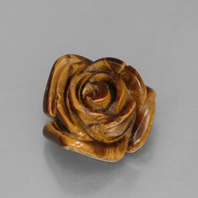 13.03캐럿 천연 멀티컬러 Tiger's Eye, 멋진 모양, 16.1×15.8 mm, 불투명체