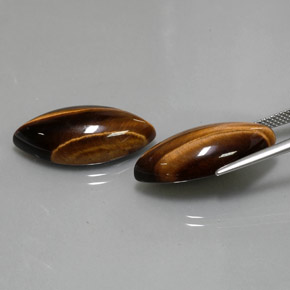 캐럿 천연 골드 브라운 호랑이의 눈 보석, 보석, 불투명체