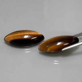 캐럿 천연 골드 브라운 호랑이의 눈 보석, 보석, 불투명체