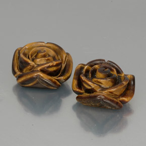 캐럿 천연 골드 브라운 호랑이의 눈 보석, 멋진 모양, 불투명체