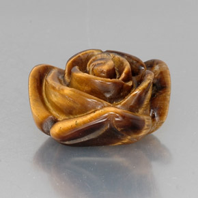 10.53캐럿 천연 골드 브라운 Tiger's Eye, 멋진 모양, 15.6×15.1 mm, 불투명체