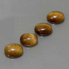 캐럿 천연 골드 브라운 Tiger's Eye 보석, 타원형 컷, 8.9×6.9 mm, 불투명체