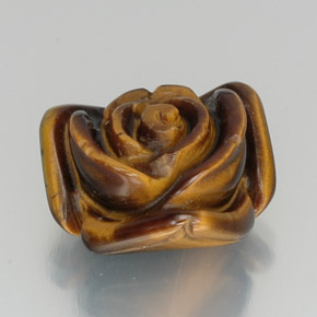 11.96캐럿 천연 검정색 Tiger's Eye, 멋진 모양, 15.1×14.3 mm, 불투명체