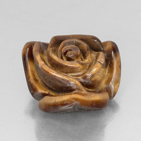 11.19캐럿 천연 골드 브라운 Tiger's Eye, 멋진 모양, 15.9×14.5 mm, 불투명체