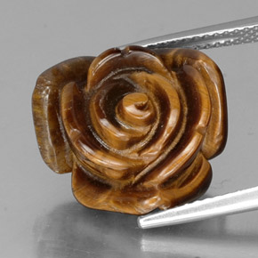 12.11캐럿 천연 적갈색 호랑이의 눈, 멋진 모양, 불투명체