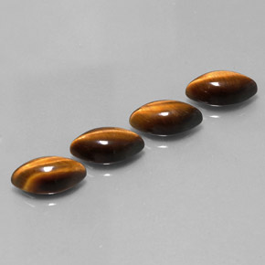 캐럿 천연 골드 브라운 타이거아이 보석, 마퀴즈, 불투명체