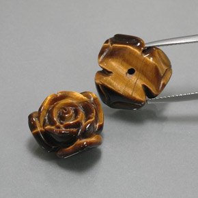 23.41캐럿 천연 골든 브라운 Tiger's Eye 보석, 멋진 모양, 16.4×15.5 mm, 불투명체