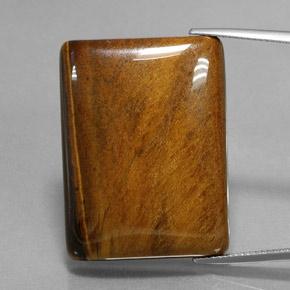 59.06캐럿 천연 적갈색 호랑이의 눈, 바게트, 불투명체