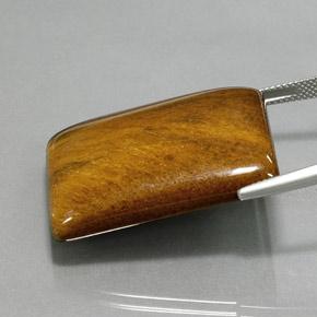 59.06캐럿 천연 적갈색 호랑이의 눈, 바게트, 불투명체