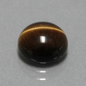 2.78캐럿 천연 골드 브라운 Tiger's Eye, 라운드 컷, 9.07 mm, 불투명체