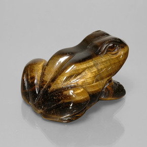 284.94캐럿 천연 골드 브라운 Tiger's Eye, 멋진 모양, 47.8×39 mm, 불투명체