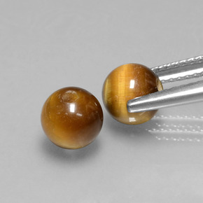 캐럿 천연 골드 브라운 호랑이의 눈 보석, 구 / 공, 불투명체