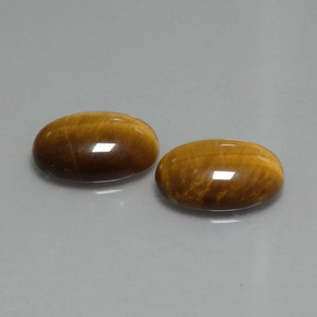 9.08캐럿 천연 웜 브라운 Tiger's Eye 보석, 타원형 컷, 14×10 mm, 불투명체
