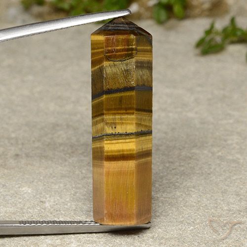 21.50ct 자연스러운 미디엄 브라운 호랑이의 눈, 팬시한, 불투명체