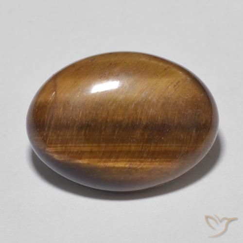 10.52ct 자연스러운 진저브라운 호랑이의 눈, 타원형, 불투명체