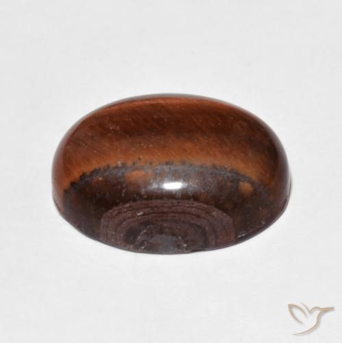 10.00캐럿 천연 Medium Dark-Brown 호랑이의 눈, 타원형, 불투명체