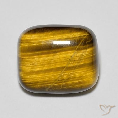 8.41ct 자연스러운 미디엄 브라운 호랑이의 눈, 방석, 불투명체