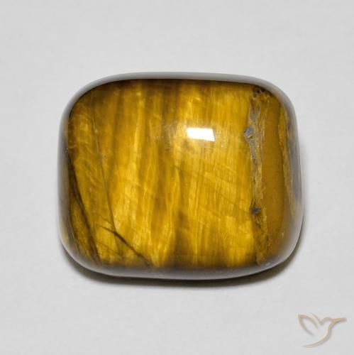 8.50ct 자연스러운 골든 브라운 호랑이의 눈, 방석, 불투명체