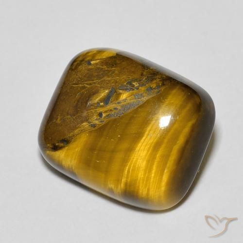9.28ct 자연스러운 연한 갈색 호랑이의 눈, 방석, 불투명체