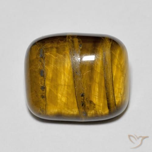 9.15ct 자연스러운 Medium Light-Brown 호랑이의 눈, 방석, 불투명체
