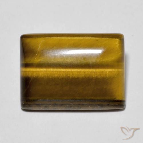 11.75ct 자연스러운 미디엄 브라운 호랑이의 눈, 바게트, 불투명체
