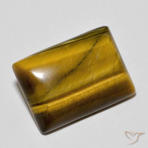 11.93ct 자연스러운 미디엄 브라운 호랑이의 눈, 바게트, 불투명체